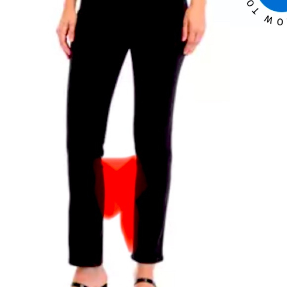 Black Straight Leg stretchy dress pants. With pockets! Great work pants!